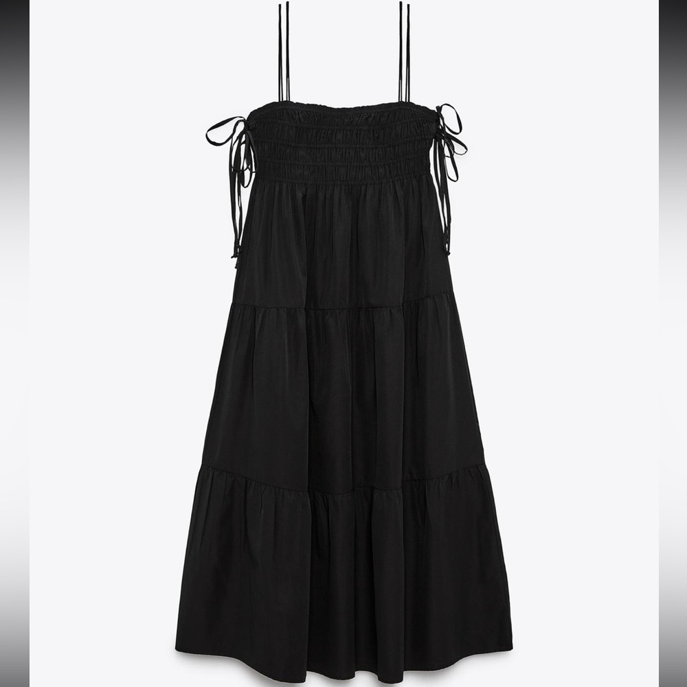 Zara Poplin Dress with Bows